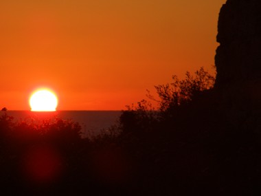 Malta, Golden Bay: Sonnenuntergang