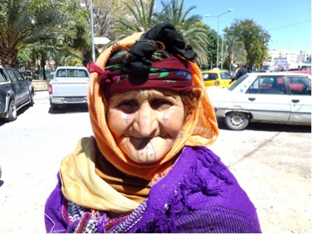 Tunesien Berberfrau in Gafsa