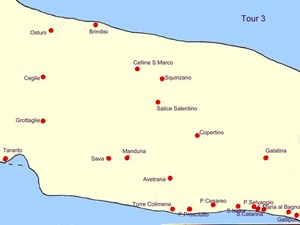 Apulien  Karte Tour 3